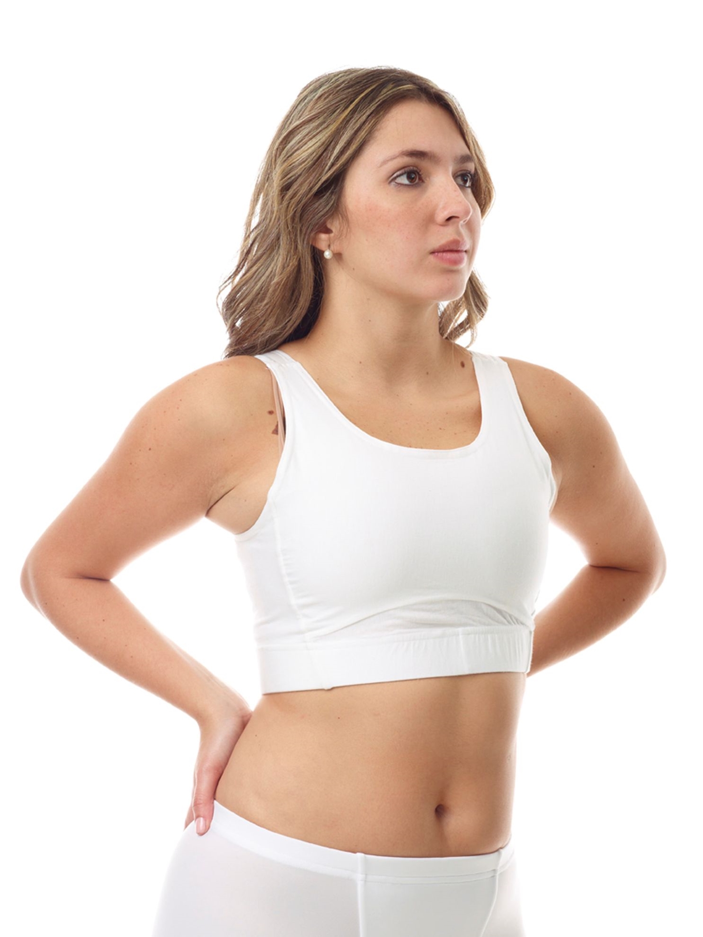Sports bra designs provided to recruits during the fitting process.